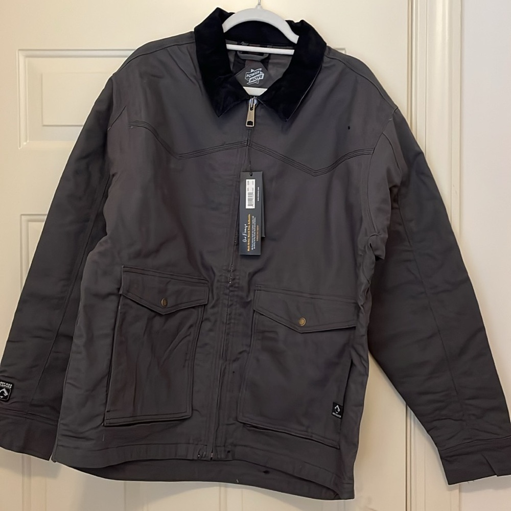 DRI DUCK Men's Charcoal Yellowstone Power Move Canvas Jacket/NWT/L - Picture 15 of 16